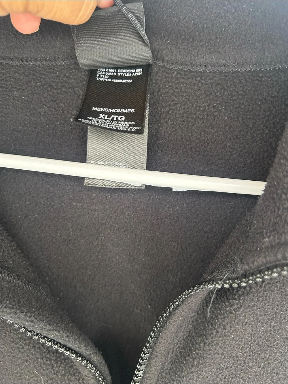 The North Face Black Zip-Up Fleece Jacket
